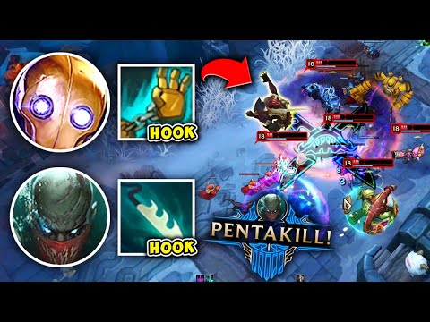 WE GOT A DOUBLE HOOK COMP IN ARAM AND ZWAG GETS A CLEAN PENTAKILL! - League of Legends