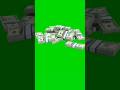 Dollar Stack Falling Animation Green Screen Video Dollar Falling Greenscreen Chromakey Shorts