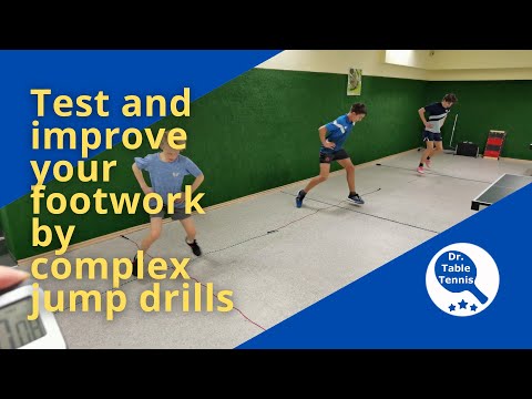 Better table tennis footwork by varying jump skills: 9 exercises