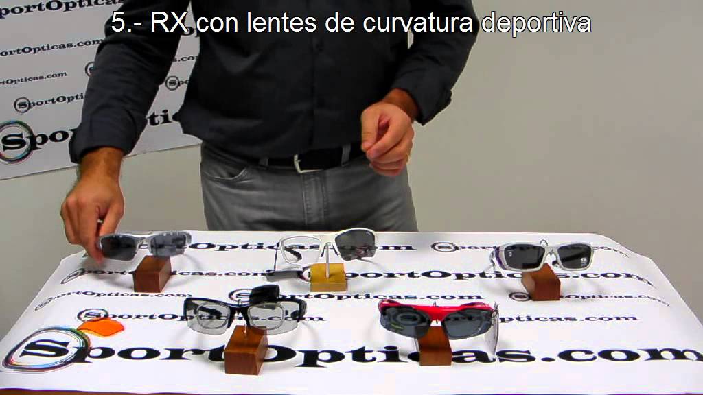 Distintos tipos de gafas graduadas deportivas