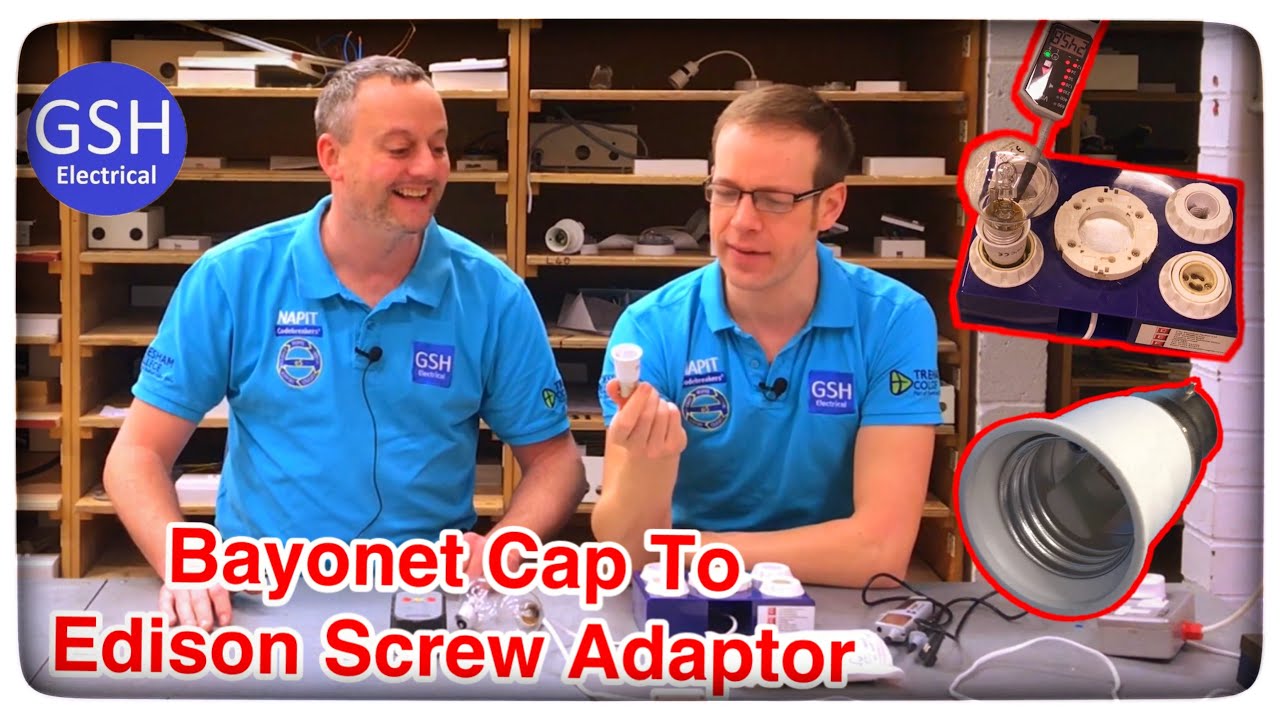 Bayonet Cap to Edison Screw Lamp Adaptor Incorrect Polarity Massive Risk of Electric Shock