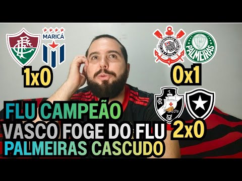 REACT MELHORES MOMENTOS CORINTHIANS 0X1 PALMEIRAS/FLUMINENSE 1X0 MARICÁ/ VASCO 2X0 BOTAFOGO