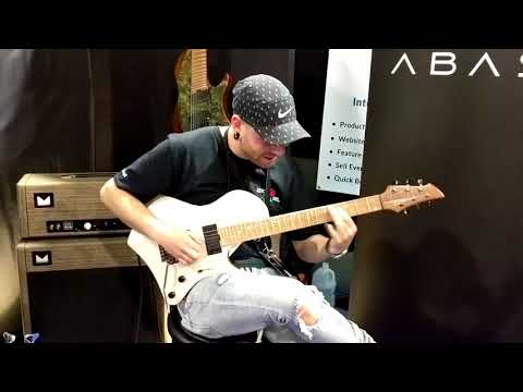 Aaron Marshall of Intervals Playing at the Abasi Guitars Booth Namm 2018