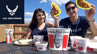 Air force enlistment struggles. KFC fried chicken mukbang!!