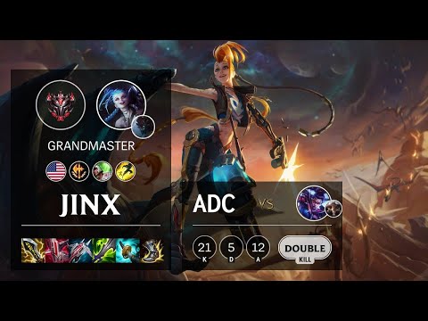 Jinx ADC vs Vayne   NA Grandmaster Patch 10 23