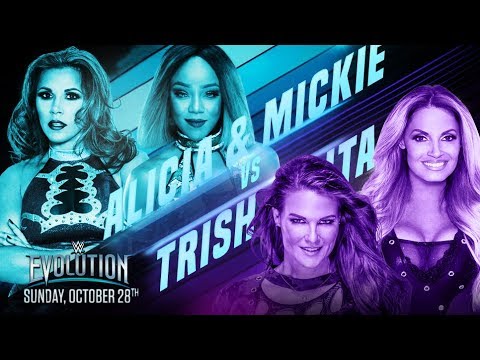 Trish Stratus & Lita Vs Alicia Fox & Mickie James: Evolution #WWE2K19 #Evolution