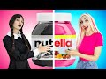 PINK VS BLACK FOOD CHALLENGE | WEDNESDAY VS ENID EATING ONLY 1 COLOR SNACKS CHALLENGE BY CRAFTY HYPE