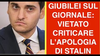 GIUBILEI SUL GIORNALE: VIETATO CRITICARE L'APOLOGIA DI STA LIN