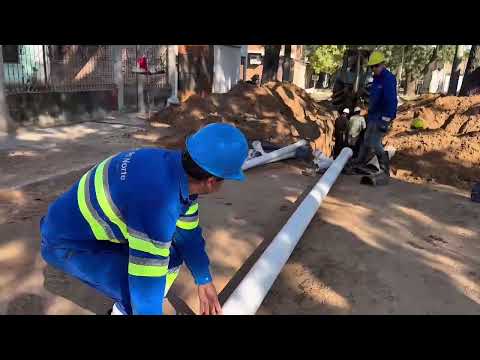 Aguas del Norte avanza en el recambio de cañerías de cloaca en barrio 365 viviendas de Tartagal