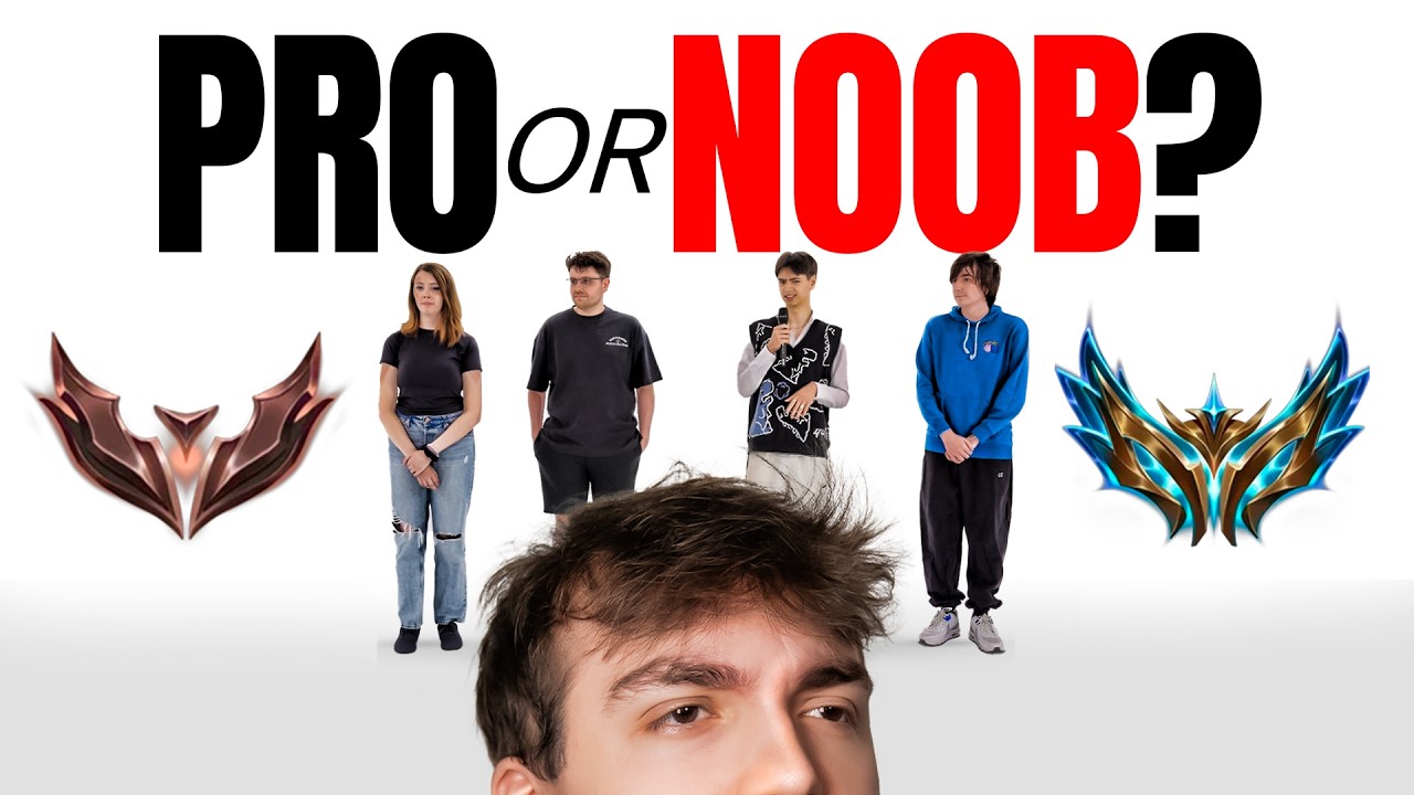 HIGH vs LOW ELO?! PRO GAMERS GUESS THE RANK | League of Legends Edition