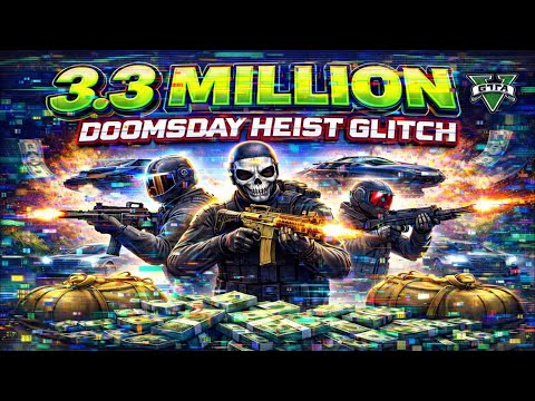 GTA5 *WORKAROUND* ACT 3 Doomsday/Dispatch VI Heist Glitch (3.3Mill Every 5 Minutes)