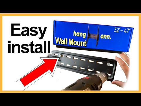 How to install TV wall mount Tilting | Onn 32" to 47" Review