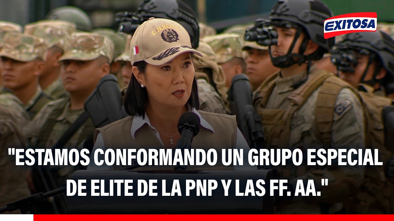 🔴🔵Presidenta Fujimori anuncia conformación de un Comando Unificado contra el crimen y delincuencia