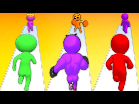 SIZE UP vs LEVEL UP RUNNER vs COLOR RACE 3D - Triple Game