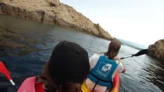 preview picture of video 'canoe et plongé à l'ile rousse (Corse)'