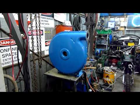 Monster industrial centrifugal blower test run