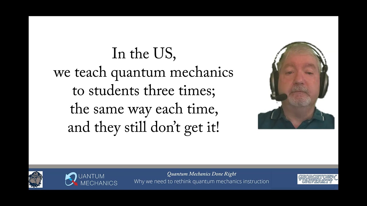 Why we need to rethink quantum (Quantum Done Right video1 new and corrected)