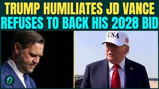 “He’s Terrific, But Too Early”: Trump SNUBS JD Vance, REFUSES To Back His 2028 White House Bid