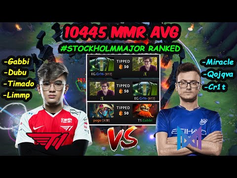 T1 Gabbi vs Miracle - Stockholm Major ALL-STAR PUB GAME Feat EG.Cr1t Dubu Timado Qojqva Limmp Dota 2