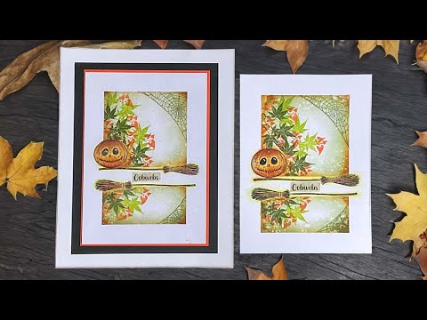 Autumn Broomsticks and Cobwebs by Jo Rice - A Lavinia Stamps Tutorial
