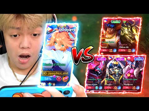 KingJasro Global Fanny VS 5 Tanks Solid Subscribers!! - Mobile Legends
