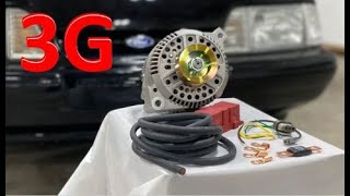 3g alternator fox body mustang upgrade step by step upgrade