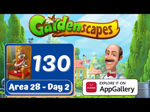 Gardenscapes Story - Part 130 - Area 28 Day 2 - Gameplay