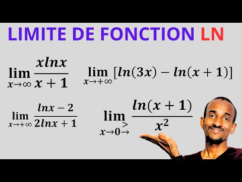 Calculation of the limits of natural logarithm functions