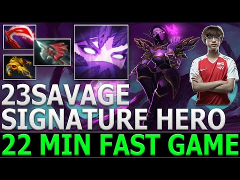 23SAVAGE [Templar Assassin] Fast 22 Min Game with Super 18 Kills & Ending Fountain Dive Triple Kill