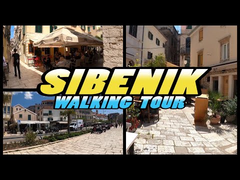 Passeio a pé SIBENIK - Croácia |4k|