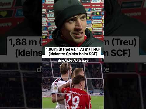 1,88 m (Kane) vs. 1,73 m (Treu)🙌