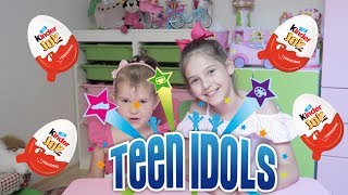 ♥ KINDER JOY - TEEN IDOLS Z MAŁYM GOŚCIEM | Pusheen Girl