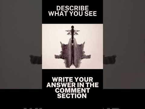 Rorschach test inkblot #6