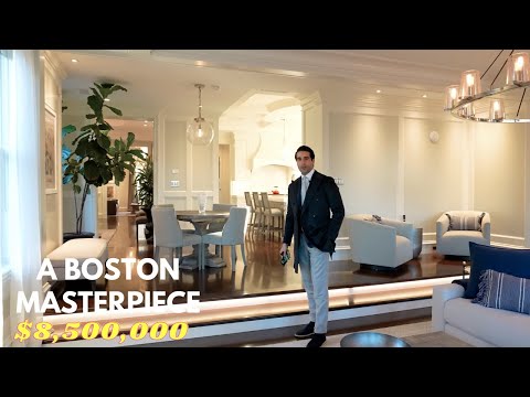 Tour Inside a $8,500,000 Mansion in Brookline