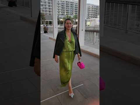 christopher esber dress Date night dress pink and green combo