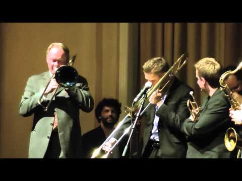 Trombonduell (Ulf Johansson-Werre och Kristoffer Kompen) med Jazzin Babies