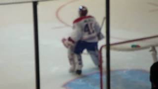 Halak Warming Up for the Canadien's