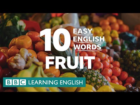 10の簡単な英単語。フルーツ (10 Easy English Words: Fruit ?????)