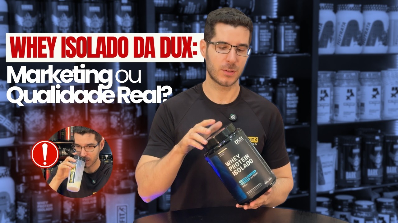 Miniatura da avaliação em vídeo de Power Whey Protein DC Refil 810g Dark Chocolate Dux Nutrition