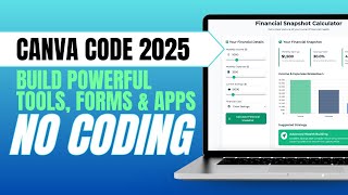 Canva AI Code Tutorial 2025 | Build Interactive Tools, Forms & Apps Without Writing Code
