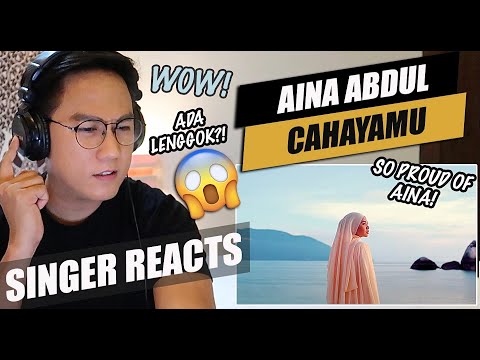 Aina Abdul - CahayaMu | Official MV | SINGER REACTION