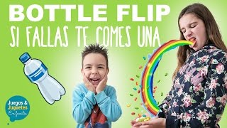 Reto de botella flip con jelly beans de Harry Potter