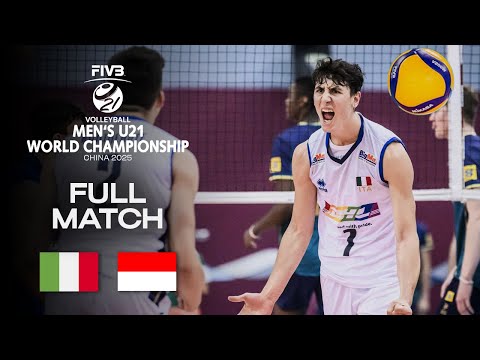 Italy vs. Indonesia - Pool D | Men's U21 World Champs 2025 - Full Match