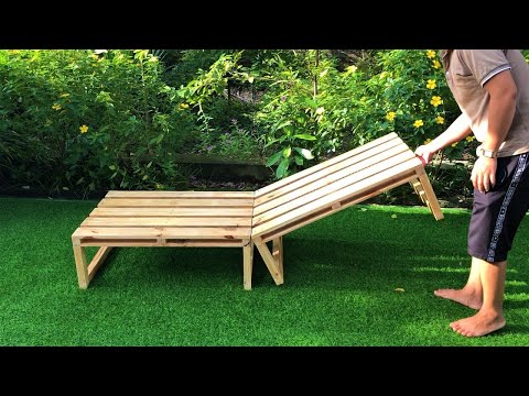 Amazing Design Ideas Woodworking Projects Homemade From Pallet // Build Folding Outdoor Chair