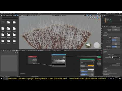 blender 2.8 daily tip   creating realistic grass or fur carpets in blender quickly