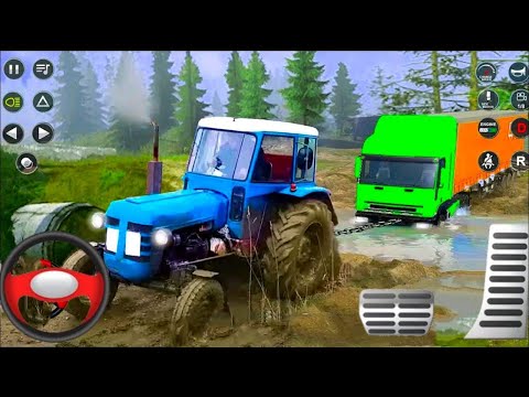 Real Tractor Pulling Simulator : Offroad | Tractor Games | Tractor pulling Game