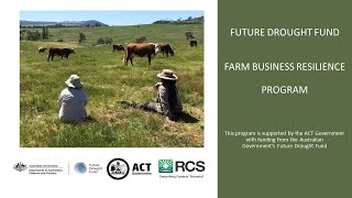 Future Drought Fund - Farm Business Resilience Proactive Drought Management For Resilience Webinar 3