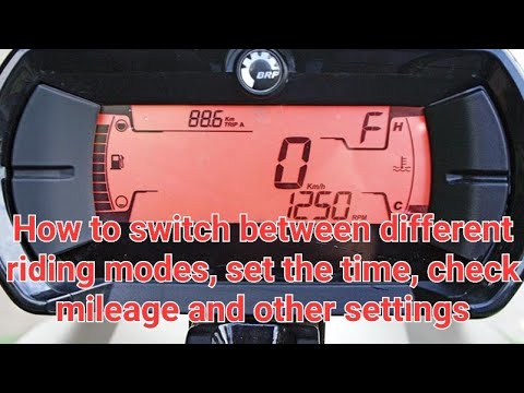 How to operate a Can-Am Ryker instrument gauge!