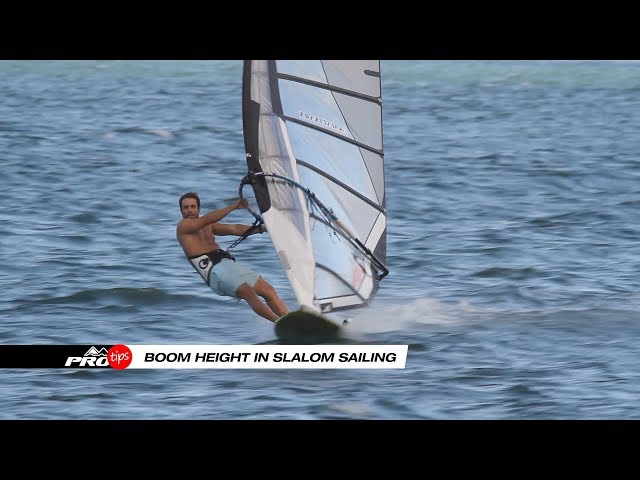 Pro Tips |  Boom height in slalom sailing