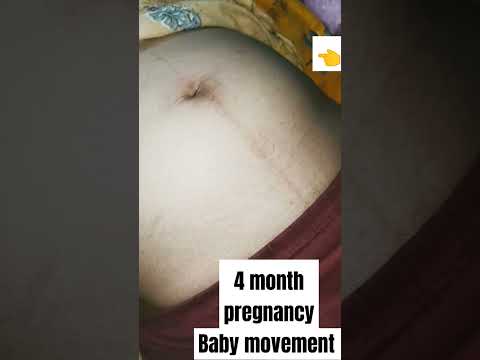 4 month pregnancy baby movements #shorts